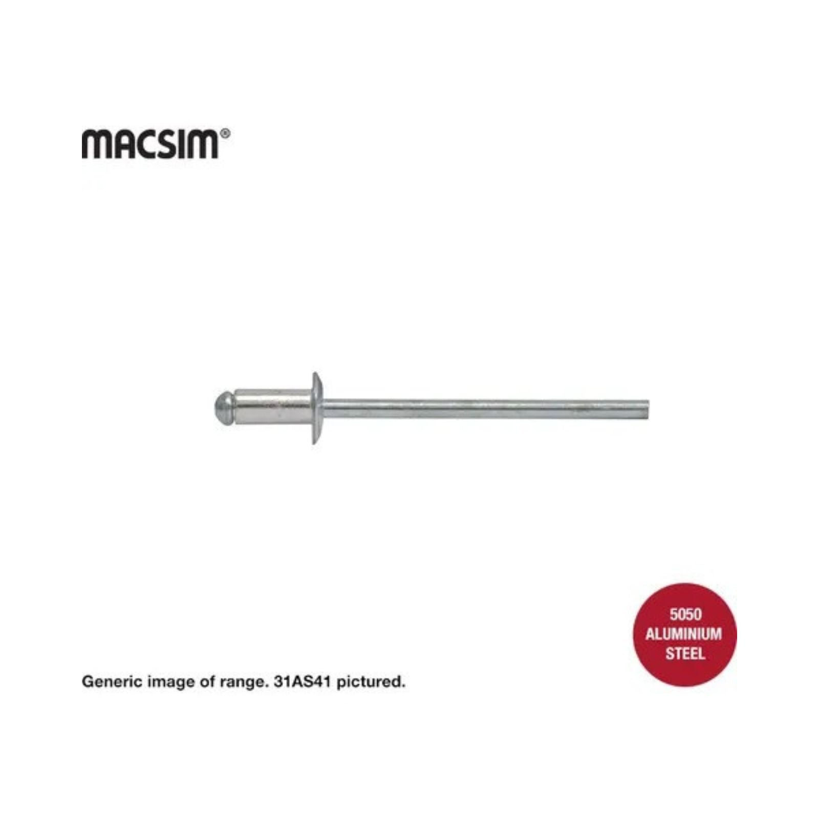 MACSIM A/S Rivet 3.2mm / Box 500