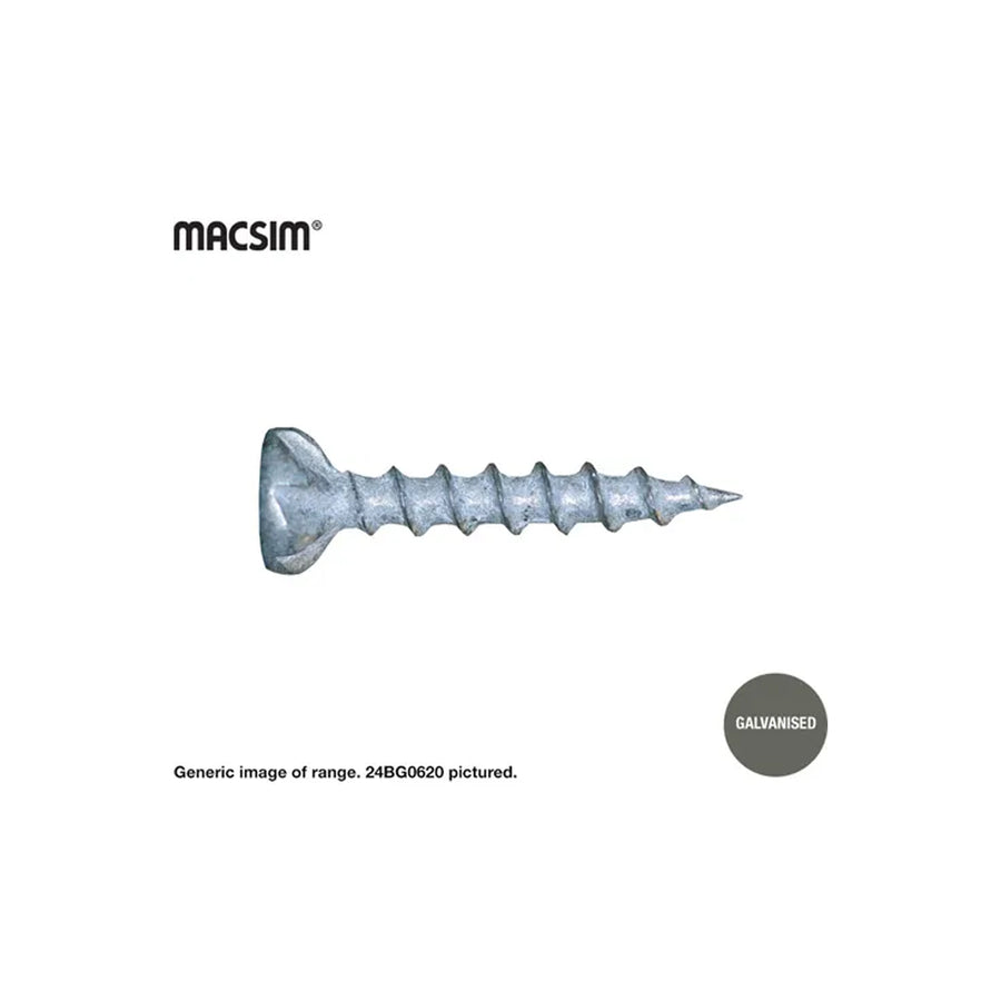 MACSIM Gal Chipboard Screw 8g