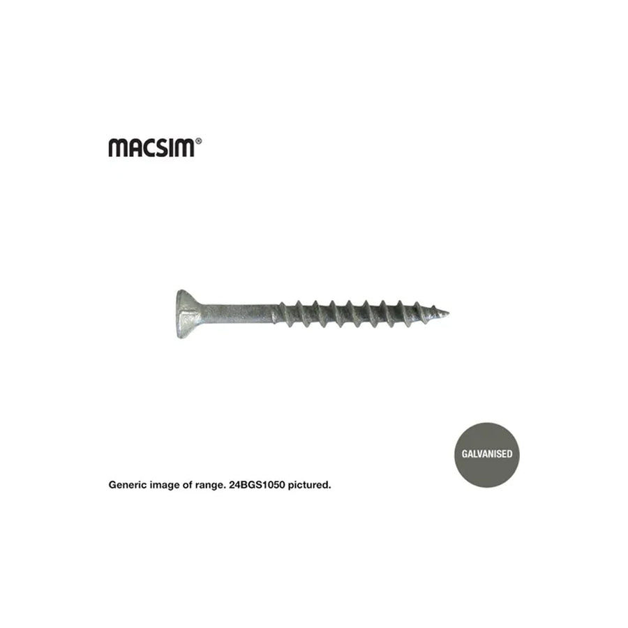 MACSIM Gal Chipboard Sq Drive Screw 10g