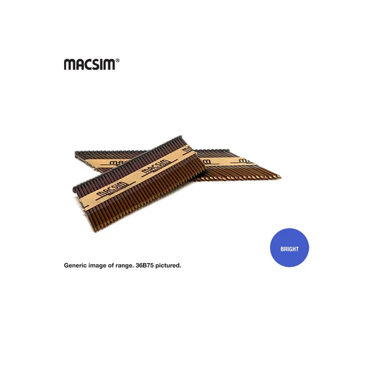 MACSIM Paper Coll. Nails 3.05 x 75mm / Box 3000