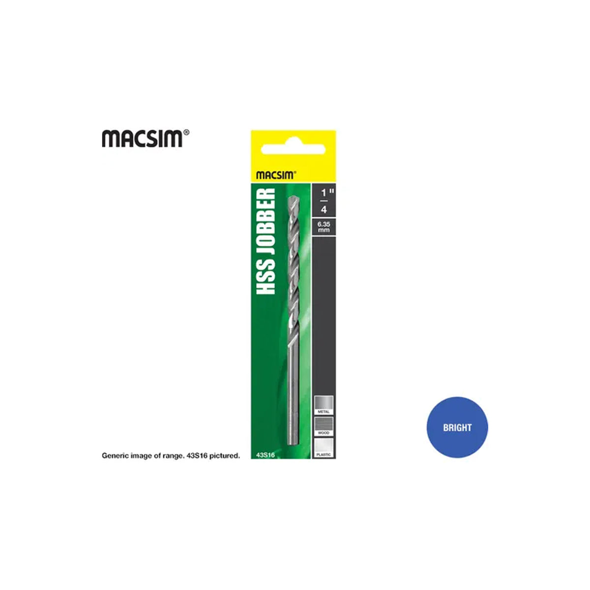 MACSIM HSS Twist Drill: 1/8 (1ea)