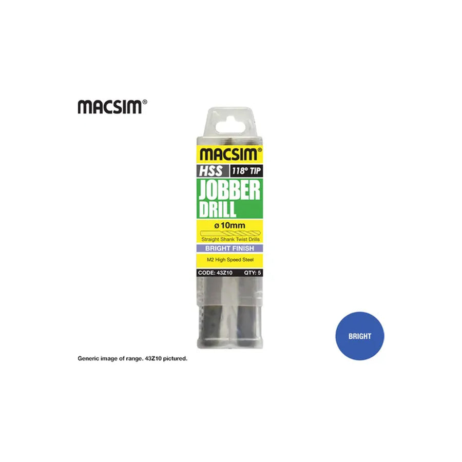 MACSIM HSS Twist Drill Bit: 6mm (10pk)