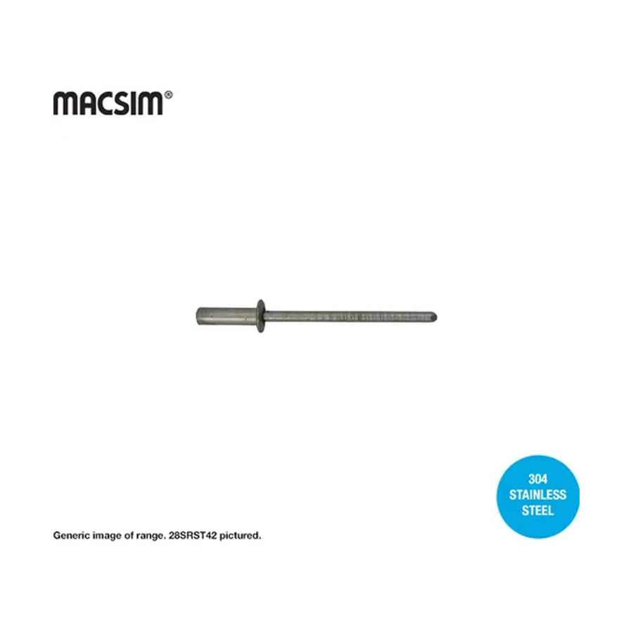 MACSIM Sealed SS Rivet 3.2 x 10.7mm / Box 1000