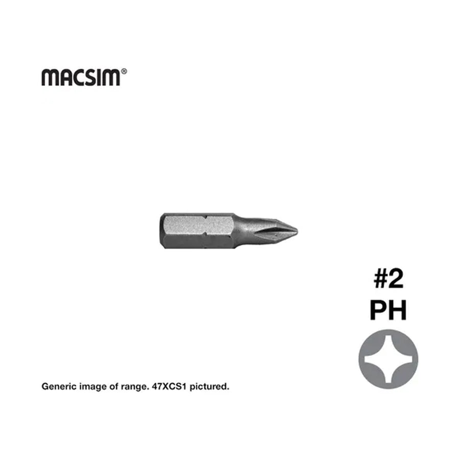 MACSIM Phillips Bit: No. 2 - Bulk Pack