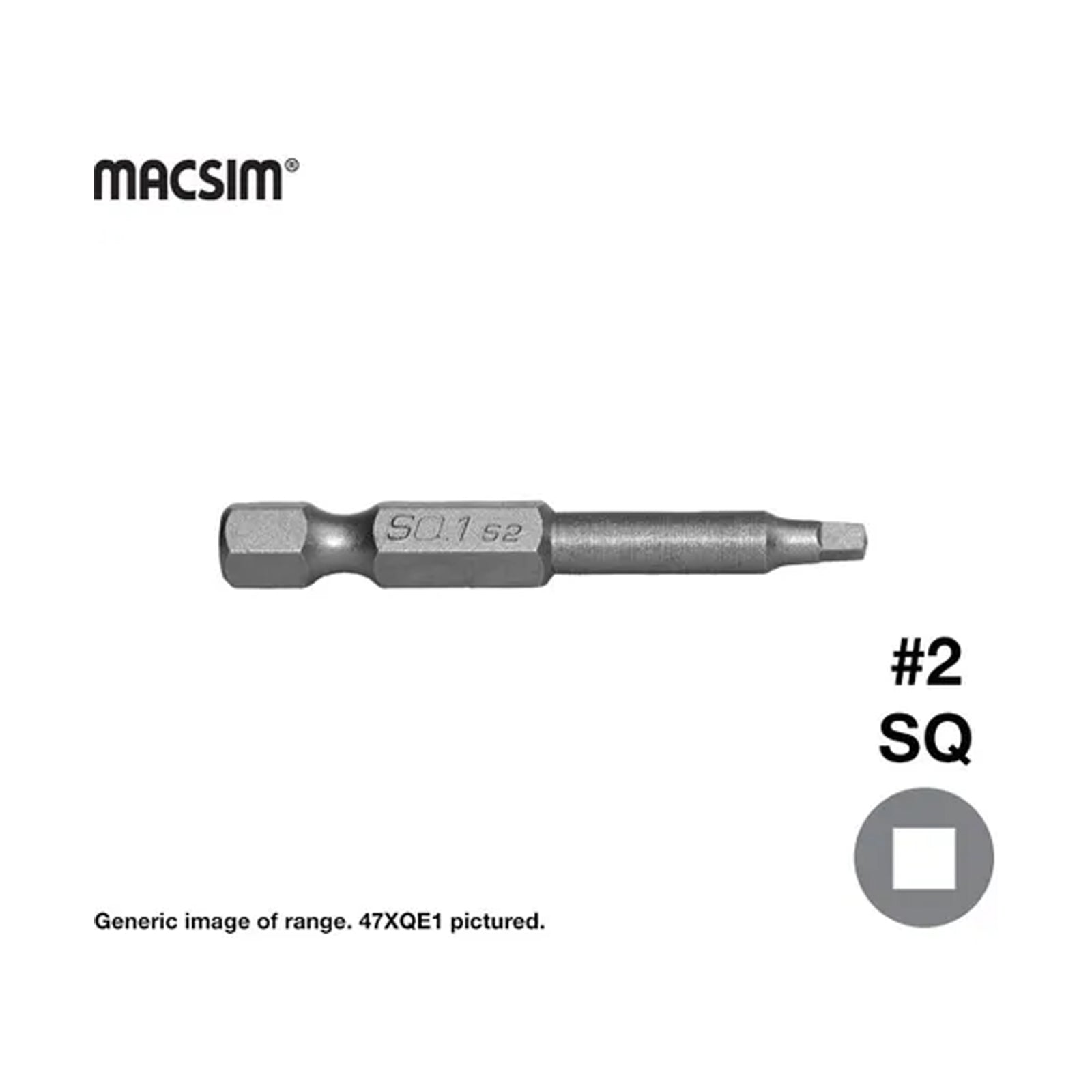 MACSIM Square Driver Bit No. 2