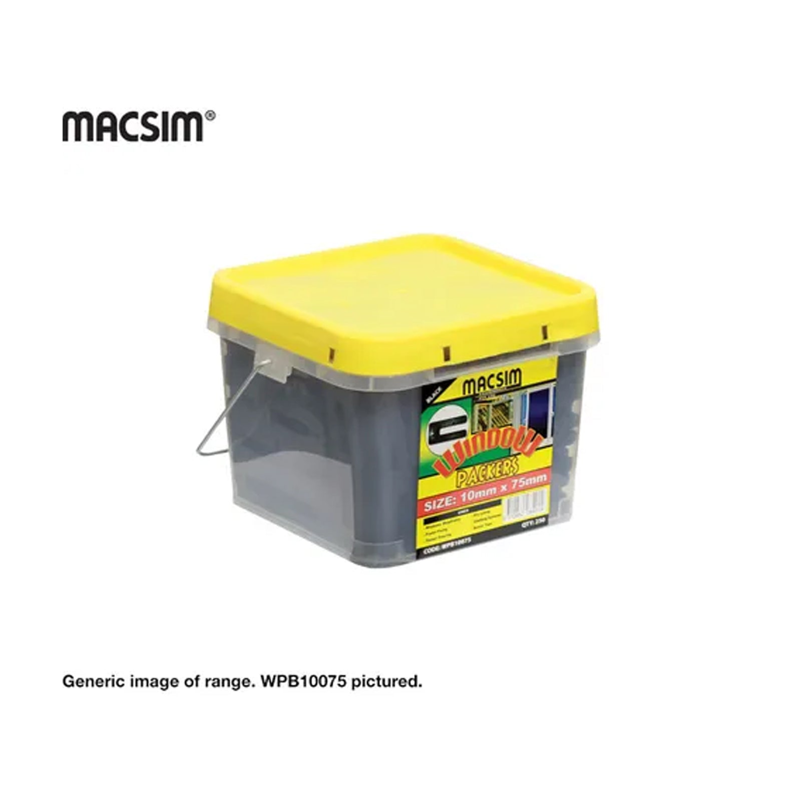 MACSIM Window Pck Bucket Ochre: 5mm X 75mm / 450 BKT
