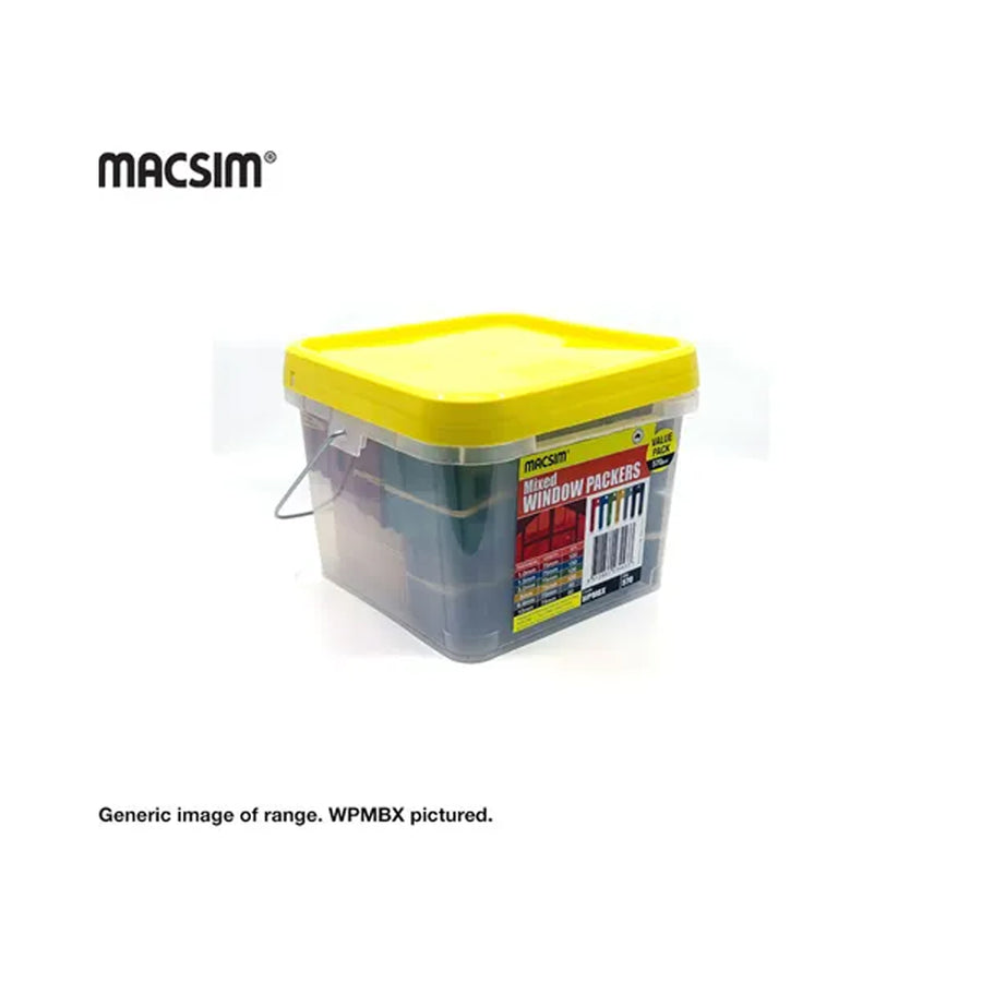 MACSIM Window Pck Mixed Bucket: Blue, Green, Ochre, Grey, Black