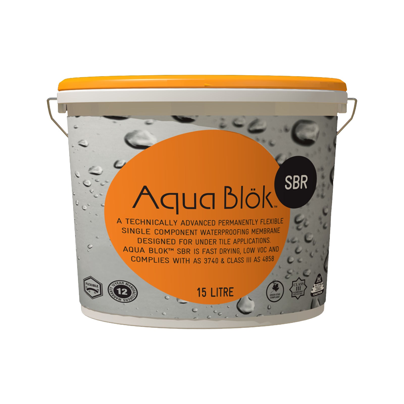 Sika Aquablok SBR Grey (15kg) bucket